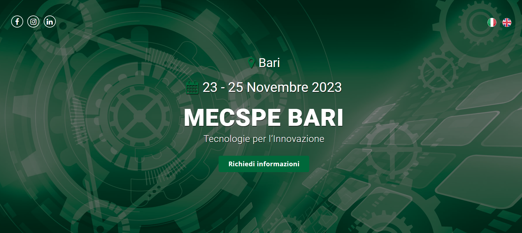 MECSPE BARI: 23-25 novembre appuntamento industria manifatturiera